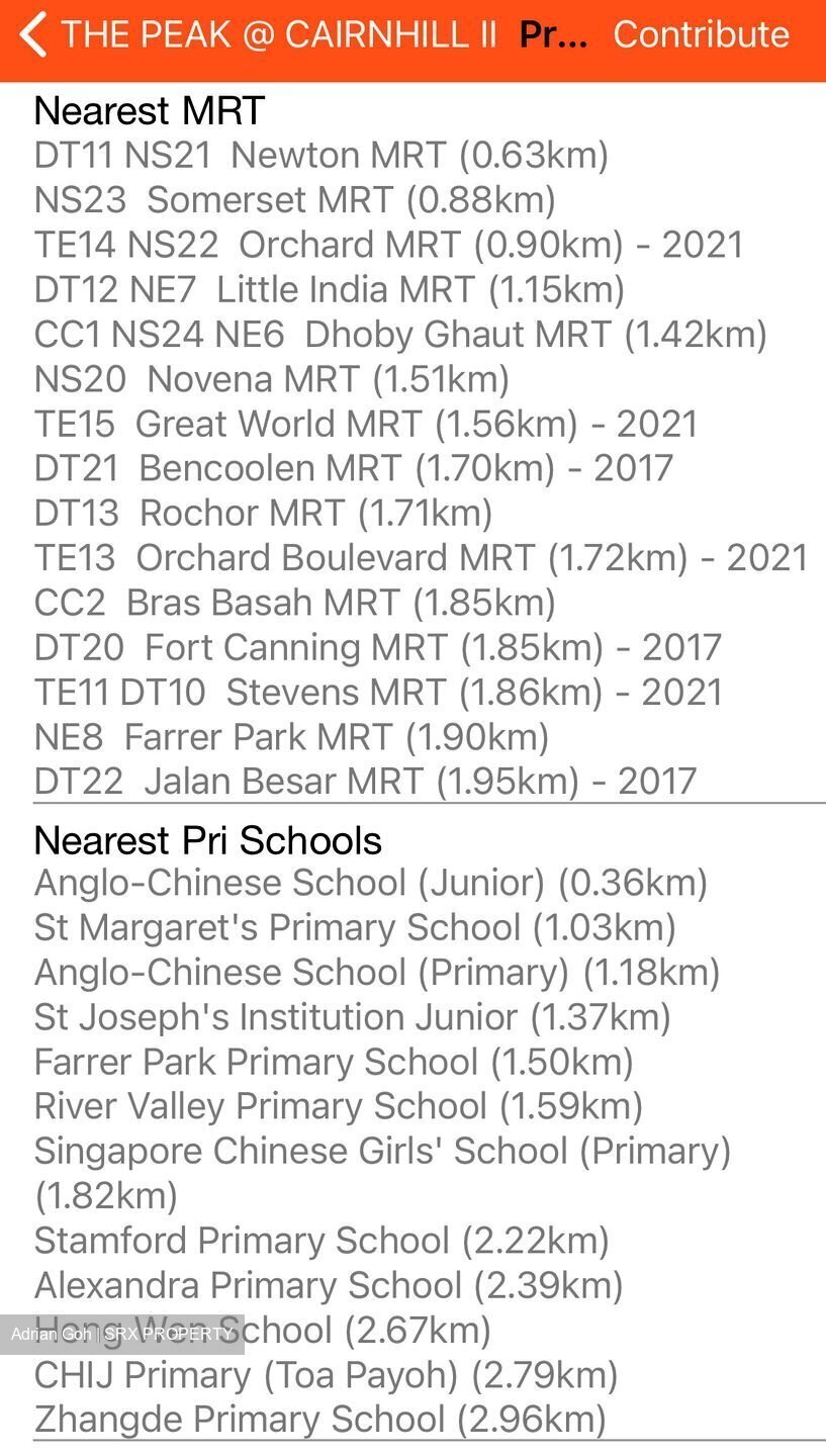 The Peak @ Cairnhill II (D9), Apartment #426044751